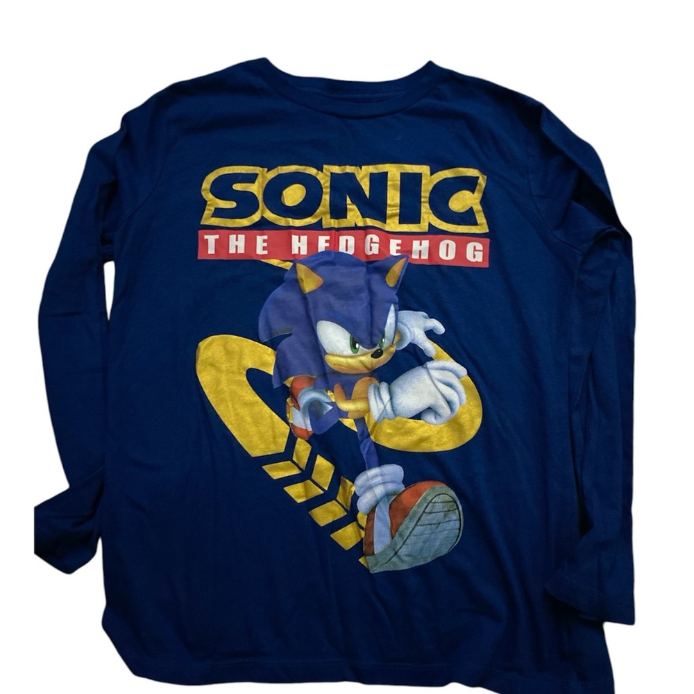 The Children's Place Blue Sweater with Sonic Graphics